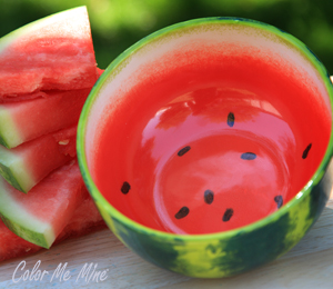 Oak Park Color Me Mine Watermelon Bowl