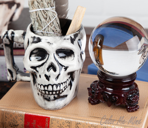 Oak Park Color Me Mine Antiqued Skull Mug