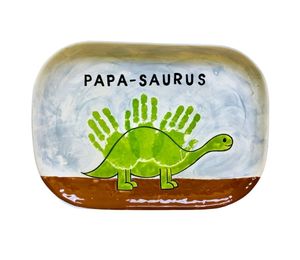 Oak Park Color Me Mine Papasaurus Plate