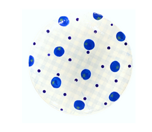 Oak Park Color Me Mine Blueberry Plate