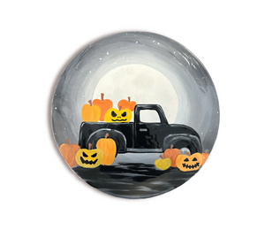Oak Park Color Me Mine Pumpkin Truck Plate