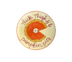 Oak Park Color Me Mine Pumpkin Pie Plate