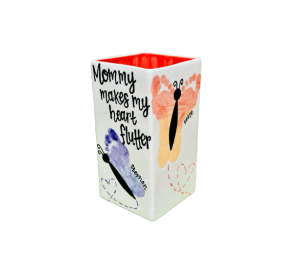 Oak Park Color Me Mine Butterfly Vase