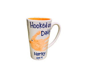Oak Park Color Me Mine Hooked on Dad Mug