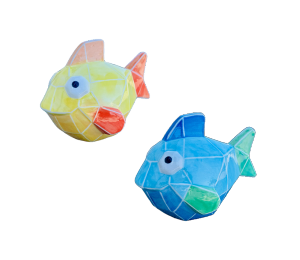 Oak Park Color Me Mine Faceted Fish