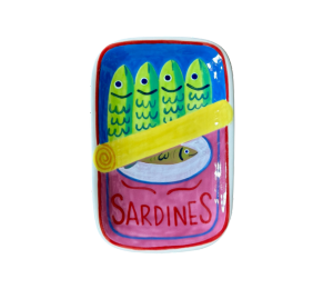 Oak Park Color Me Mine Open Sardines App Plate