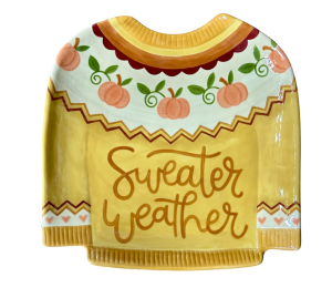 Oak Park Color Me Mine Sweater Weather Plate